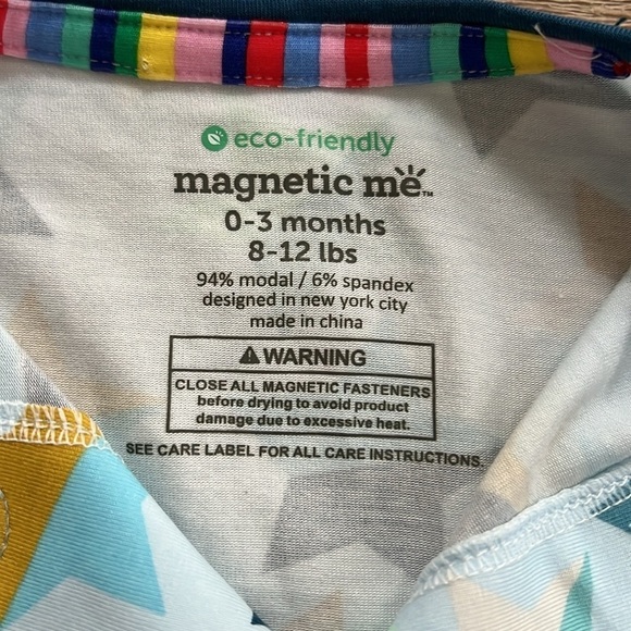 Magnetic Me Starstruck blue modal sleeper footie 0-3 months premie - Picture 4 of 4